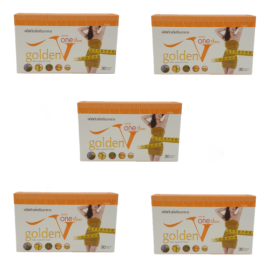 Набор капсул для похудения Golden V One serie SLINN, 5 коробок по 30 капсул 504 мг