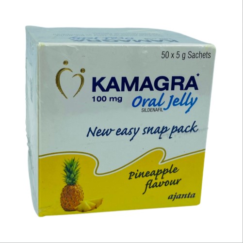 Kamagra фруктовый гель для лечения эректильной дисфункции и усиления половой активности, коробка