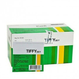 Годовой запас тайских таблеток Тиффи от гриппа и простуды, 25 упаковок х 4 таблетки