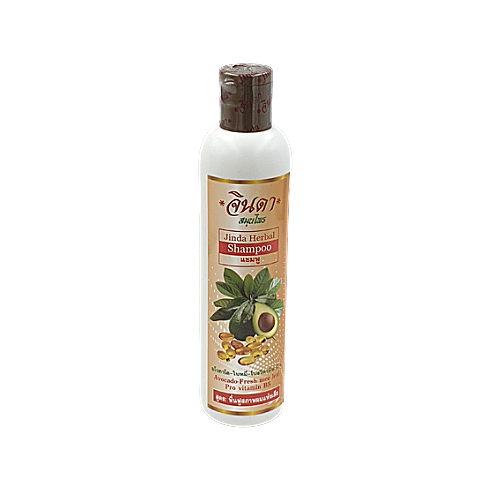 Травяной лечебный шампунь Jinda для сухих и поврежденных волос с экстрактом Авокадо, Баймисота и провитамином B5, 250 мл