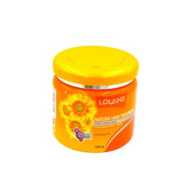 Маска для окрашенных волос с защитой цвета c биотином и экстрактом подсолнуха (Lolane Natura Code), 500 г